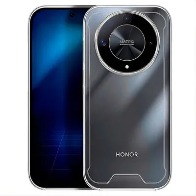 Handyhülle Max Power Digital Stoßfest Transparent Silikon Klar Verstärkte Ecken für Honor Magic 6 Lite/X9b