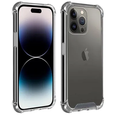 Handyhülle Max Power Digital Stoßfest Transparent Silikon Verstärkte Ecken für iPhone 14 Pro