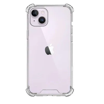 Funda für Handy Max Power Digital Antischock Transparent Silikon Klar Verstärkte Ecken für iPhone 15 Plus
