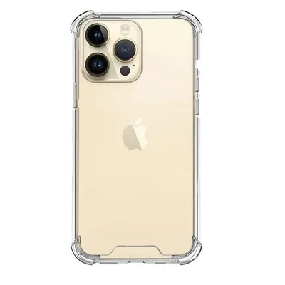 Handyhülle Max Power Digital Stoßfest Transparent Silikon Klar Verstärkte Ecken für iPhone 15 Pro Max