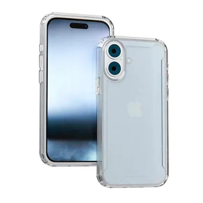 Handyhülle Max Power Digital Stoßfest Transparent Silikon Klar Verstärkte Ecken für iPhone 16