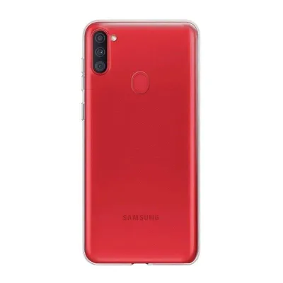 Handyhülle Max Power Digital Transparent Silikon Stoßfest Ultra Slim für Samsung Galaxy A11