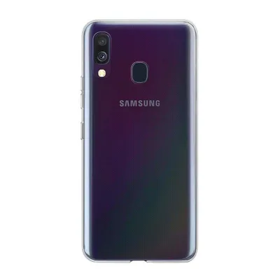 Handyhülle Max Power Digital Transparent Silikon Ultra Slim Stoßfest für Samsung Galaxy A40