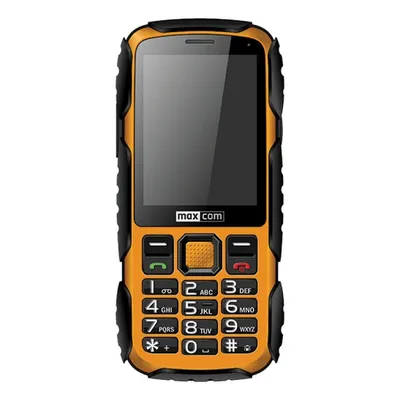 Maxcom Robustes Telefon Schwarz Gelb 2,8″ 2G Bluetooth 2MP Kamera Taschenlampe 1400mAh