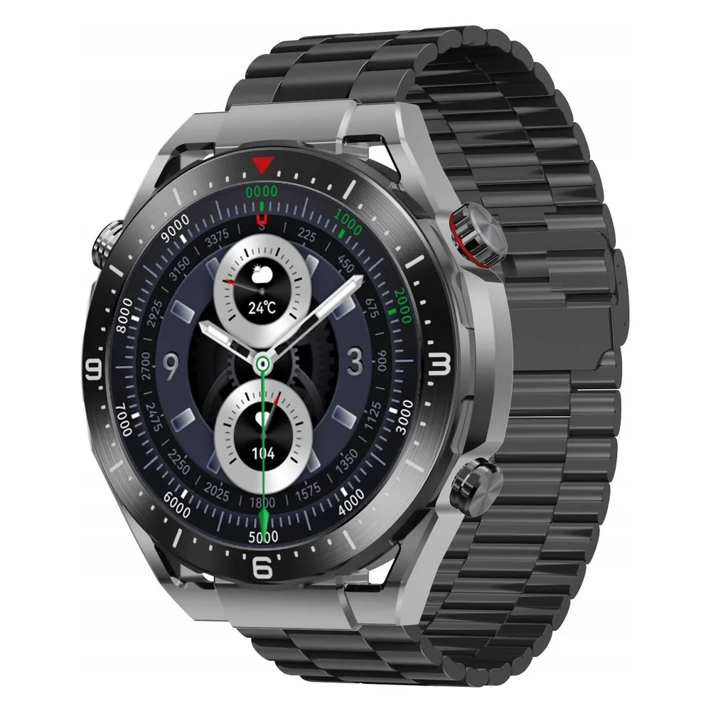 Maxcom SMARTWATCH ECOWATCH EW01 BLACK 1,52 HD/360X360/400mAh/7-20 DIAS/BT CALLS/BLE 5.2 EW01BK