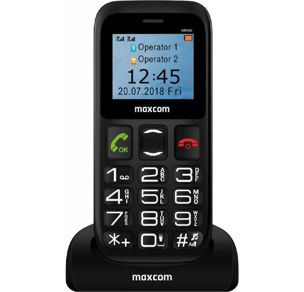 Maxcom Maxcom Comfort MM426 Senioren Mobiltelefon 1,77 Zoll Display SOS-Taste Seniorenhandy