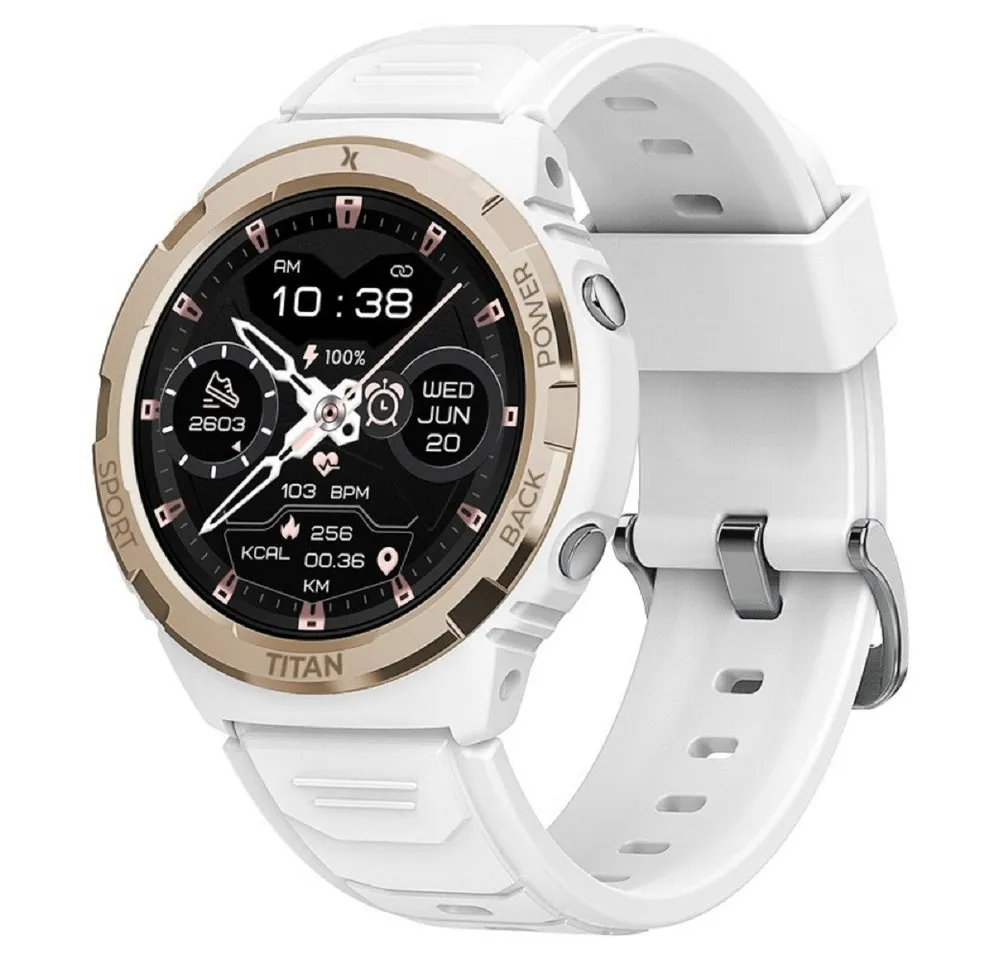 Maxcom Maxcom FW100 Valkiria Robuste Smartwatch mit 1,3 Zoll AMOLED-Display Smartwatch