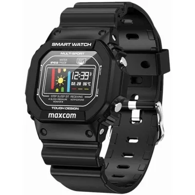 Maxcom FW22 Classic Bluetooth 0,96'' LCD Schwarz Polycarbonat Wasserdicht Pulsmesser
