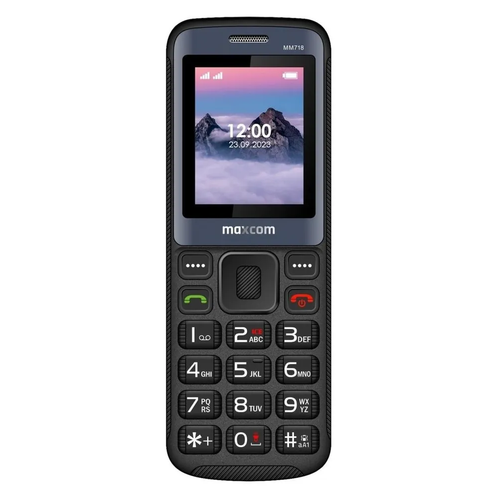Tastenhandy Maxcom MM 718 4G Schwarz 1.77" Nano-SIM Bluetooth