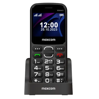 MaxCom Comfort MM443 4G Mobiltelefon 2,31″ 240x320 0,08MP 1700mAh Schwarz