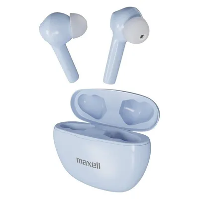 Maxell Dynamic+ kabellose Kopfhörer mit Ladeschale Bluetooth blau