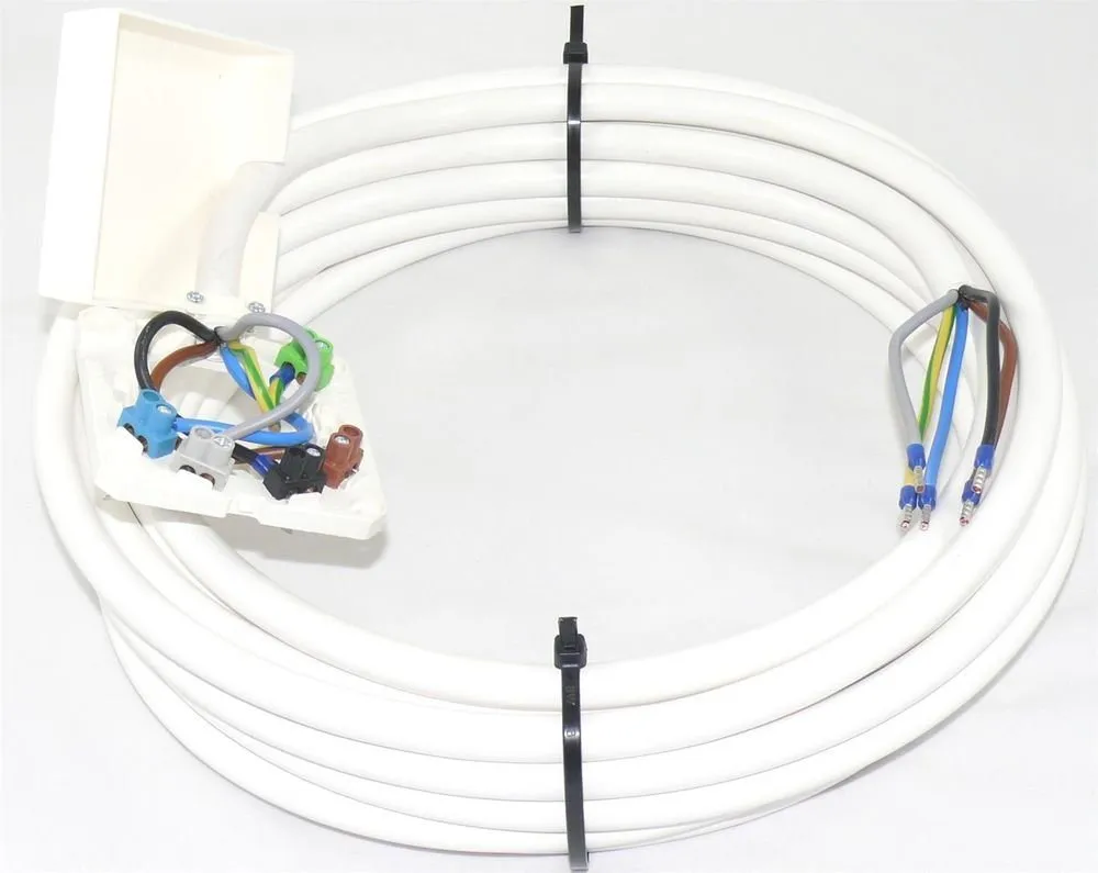 maxgo® SET 3m Herdanschlusskabel H05VV-F 5G2,5 inkl Herdanschlussdose AP/UP Elektro-Kabel, (300 cm)