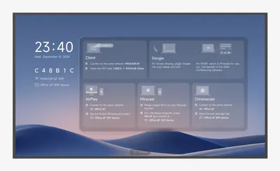 Monitor MAXHUB ND65CMB 65" UltraHD 4K 60Hz ADS LED Android WiFi 24/7