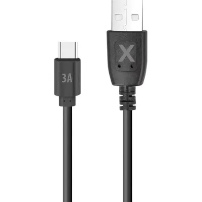 Kabel USB-C auf USB-A Maxlife 1,5 m 3A Schwarz