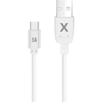 USB-C zu USB-A Kabel Maxlife 1,5 m 3A Weiß