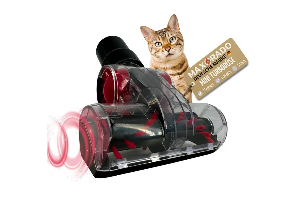 Maxorado Mini-Turbodüse Mini Turbobürste Tierhaare Fusseln Staubsauger 32mm 35mm Tierhaardüse, Zubehör für Staubsauger, Nass- und Trockensauger, Industriestaubsauger, Kärcher WD, Boschh GAS, Siemens, Severin, Hyla, (1-tlg), Turbodüse für Bosch Siemense Kärcher Miele Hyla Philips