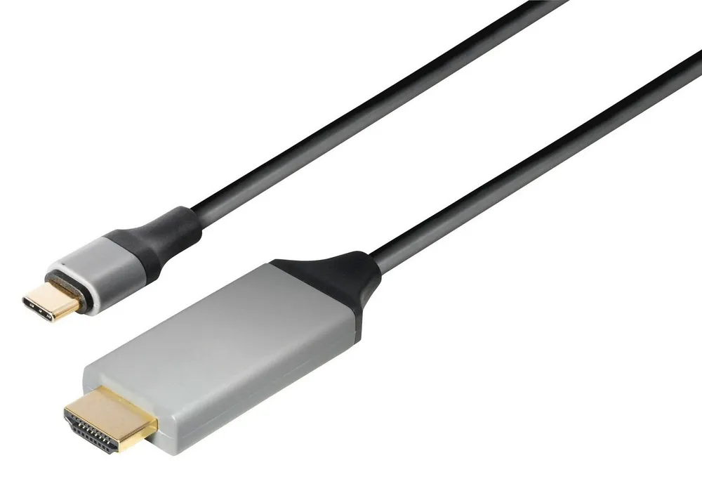 Maxtrack Computer-Kabel, USB-C, USB-C auf HDMI (100 cm), USB-C auf HDMI Kabel,4k 60Hz,HDCP 1.4 und 2.2, Thunderbolt 3