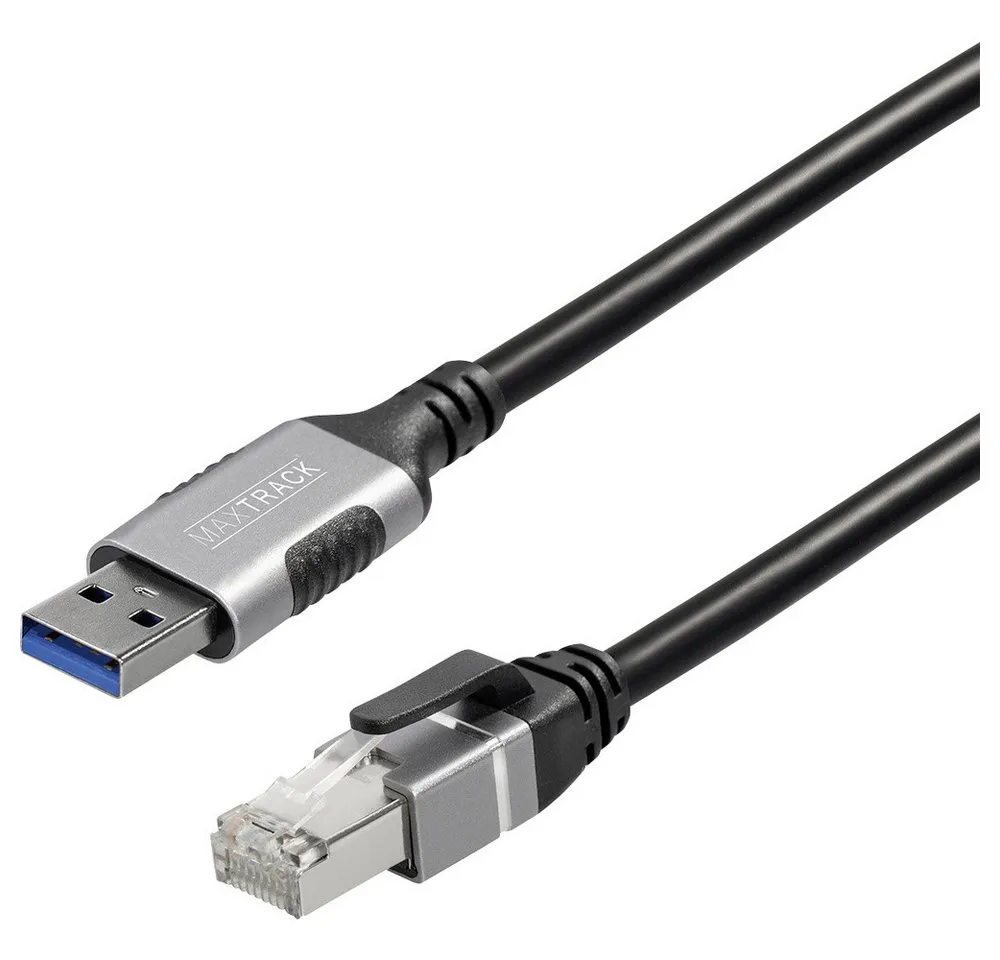 Maxtrack Maxtrack USB 3.2 Gen 1 (USB 3.0) / RJ45 Netzwerk Adapter CAT 6 [1x USB Adapter, 150.00 cm