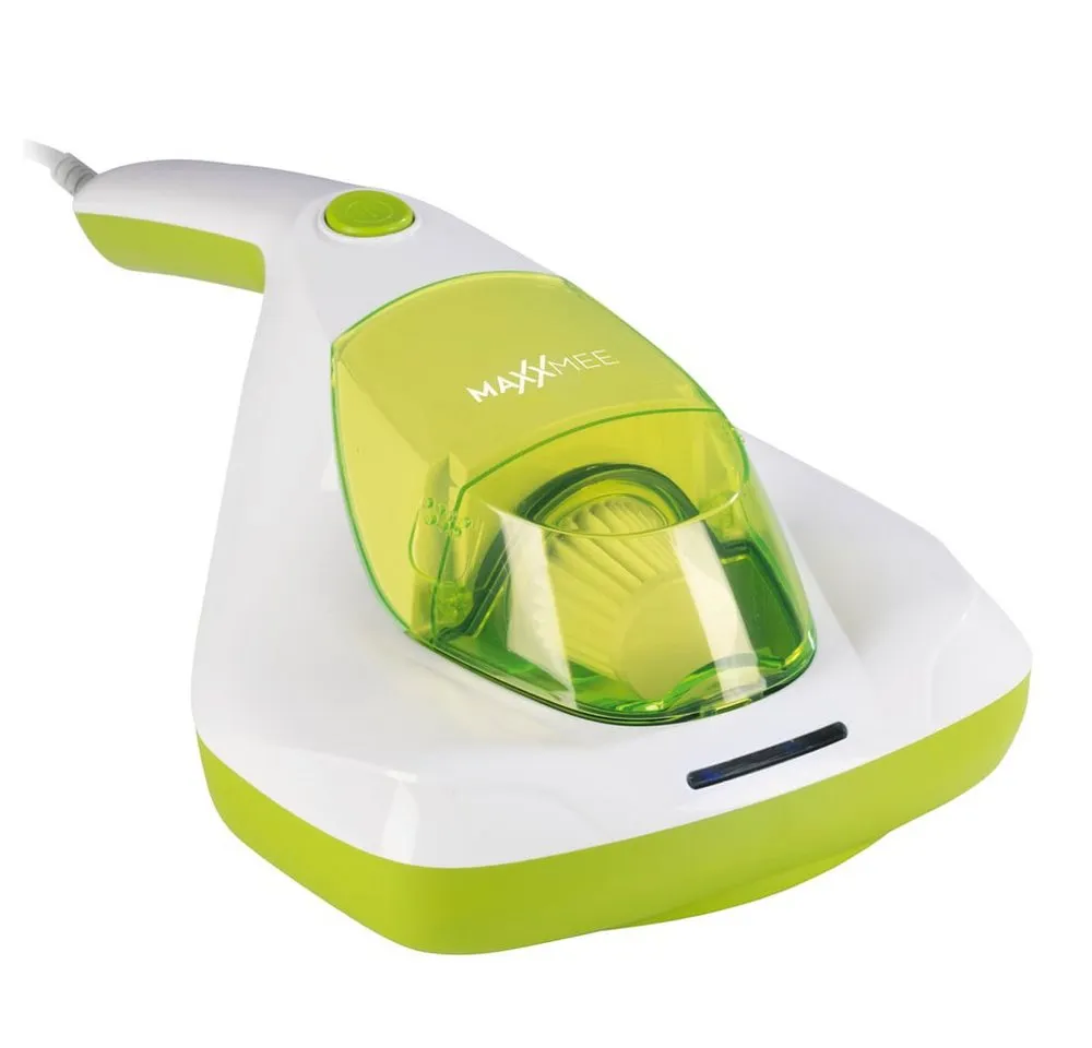 MAXXMEE Matratzenreinigungsgerät Milben-Handstaubsauger Kompakt mit UV-C Licht, 300 W, mit Beutel, Saubere Matratzen Betten frei von Milben Bakterien Staub