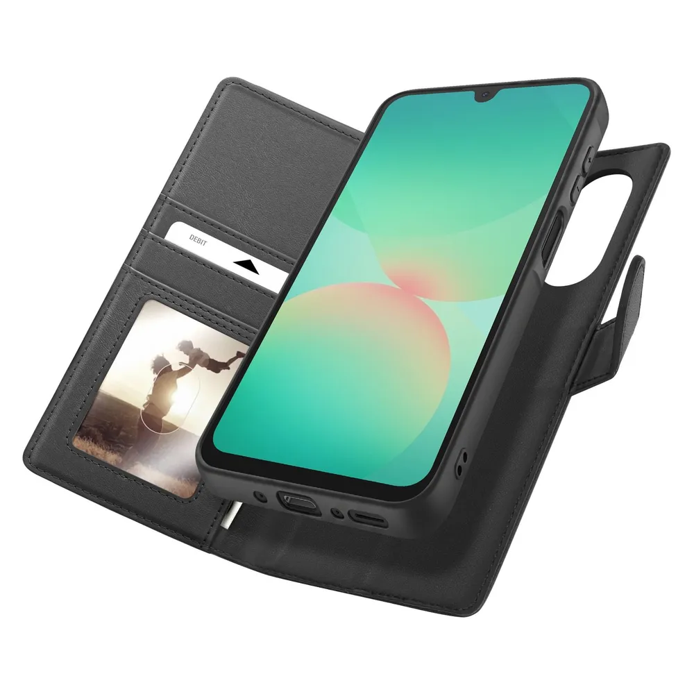 Mayaxess Wallet Case für Samsung Galaxy A26 RFID-Schutz Abnehmbare Hülle
