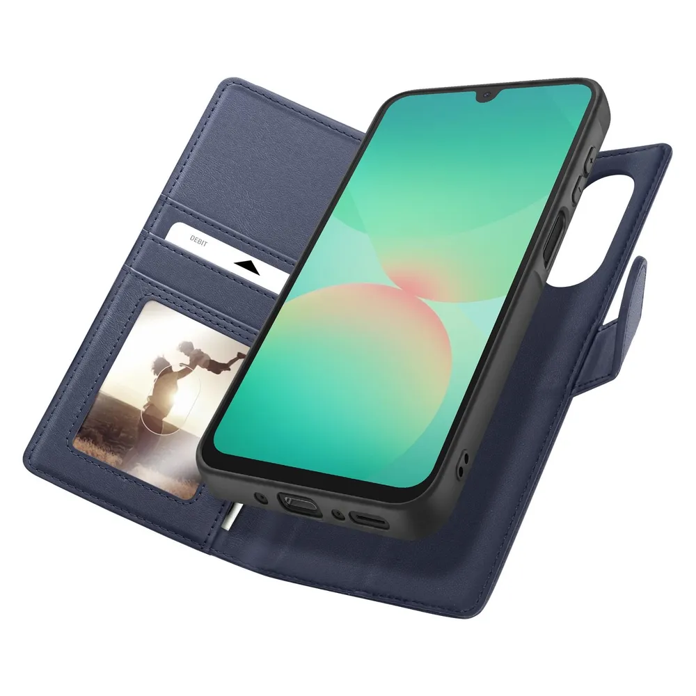 Mayaxess Geldbörsen-Hülle für Samsung Galaxy A26 Anti-RFID mit abnehmbarer Hülle