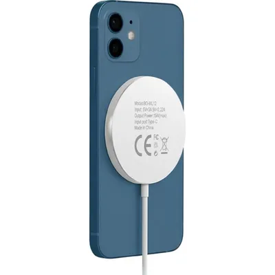 Kabelloser MagSafe-Ladegerät Mayaxess 15W Aluminium Weiß