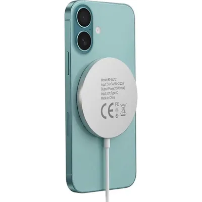 Kabelloses Ladegerät Mayaxess MS-VIRT-16 MagSafe 15W Aluminium weiß