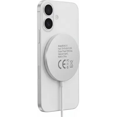 Kabelloses MagSafe-Ladegerät Mayaxess 15W Aluminium Weiß