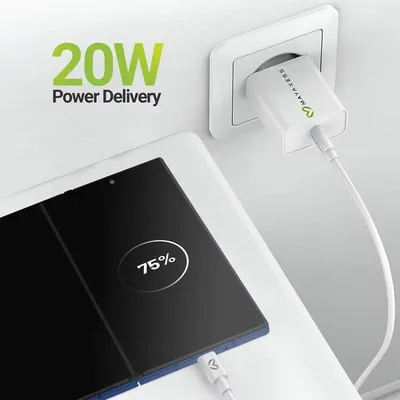 Mayaxess 20W Schnellladegerät mit 1m USB-C-Kabel