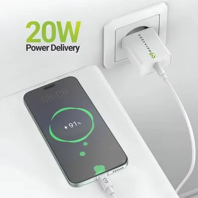 Mayaxess 20W USB-A Schnellladegerät mit USB-C-Kabel