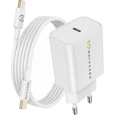Mayaxess Schnellladegerät 20W USB-A mit USB-C Kabel