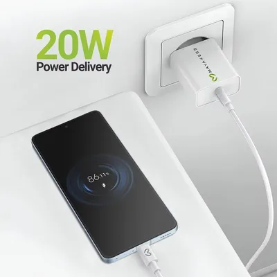 Mayaxess SEK-VIRT-X14TP 20W USB-Steckladegerät weiß mit 1m USB-C-Kabel