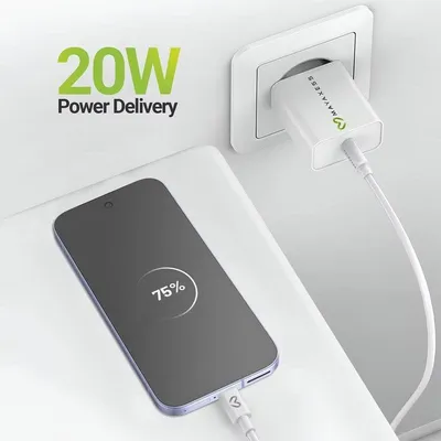Mayaxess USB 20W Ladegerät mit 1m USB-C Kabel
