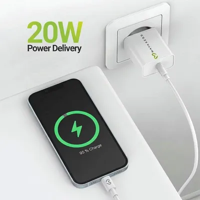 Schnellladegerät Mayaxess 18W mit Lightning-Kabel 1 m