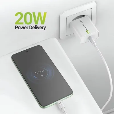 Schnellladegerät USB Mayaxess 20W Weiß