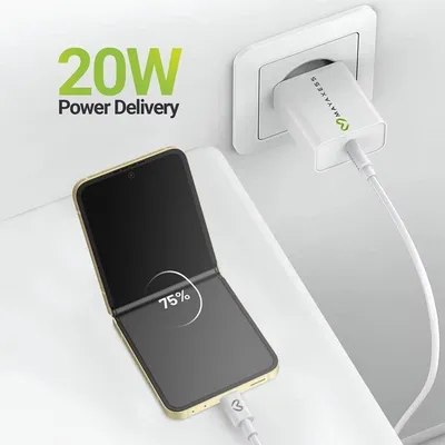 Schnelllader Mayaxess 20W mit USB-C-Kabel 1m