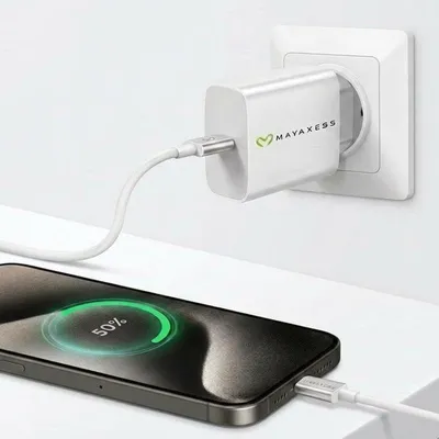 Schnelllader Mayaxess SEK-VIRT-IP18X 20W mit USB-C-Kabel 1 m