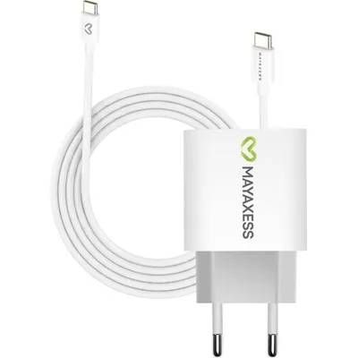 USB-C 20W Wandaladegerät Mayaxess mit 1m Kabel