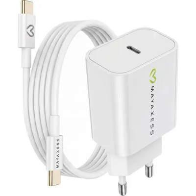 USB-C Ladegerät 20W Mayaxess mit Kabel 1m