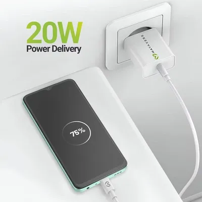 USB-C Ladegerät 20W Mayaxess mit Schnellladung und Kabel
