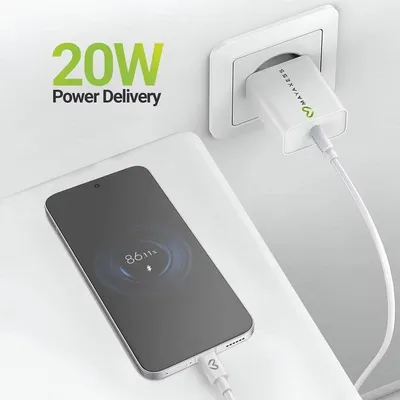 USB-Ladegerät Mayaxess SEK-VIRT-PF7 20W Schnellladen USB-A Weiß