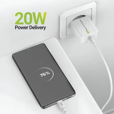 USB-Ladegerät Mayaxess SEK-VIRT-S21U 20W Schnellladegerät Weiß