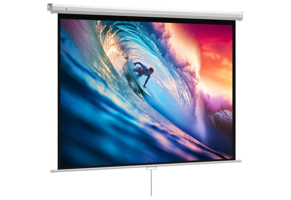MC Star Leinwand 171 x 128 cm 84 Zoll 4:3 HD 4K Projektionsleinwand Beamer (Kunststoff, Metall Heimkino)