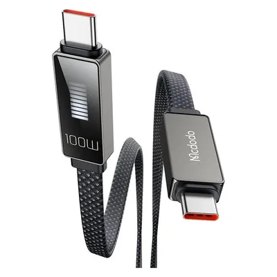 Mcdodo Cable CA-4470 USB-C to USB-C with display 100W 1.2m (black)