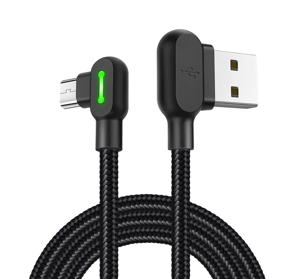 mcdodo LED 90 Grad Micro-USB M Ladekabel Winkel USB Kabel USB-Kabel, Standard-USB, USB Micro-B (180 cm)