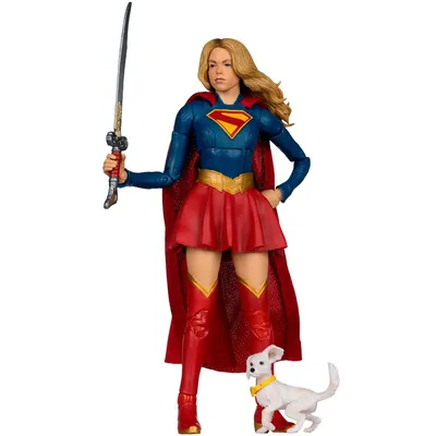 Actionfigur McFarlane Supergirl und Baby Krypto DC Multiverse 18 cm