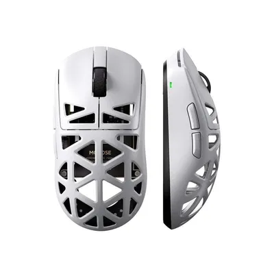 MCHOSE A7X Ultra Maus Wireless Bluetooth USB Type-C 42000 DPI Weiß 7 Tasten