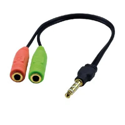 Audiokabel MCL CG-705 3,5mm Stecker auf 2x 3,5mm Buchse 0,2 m schwarz