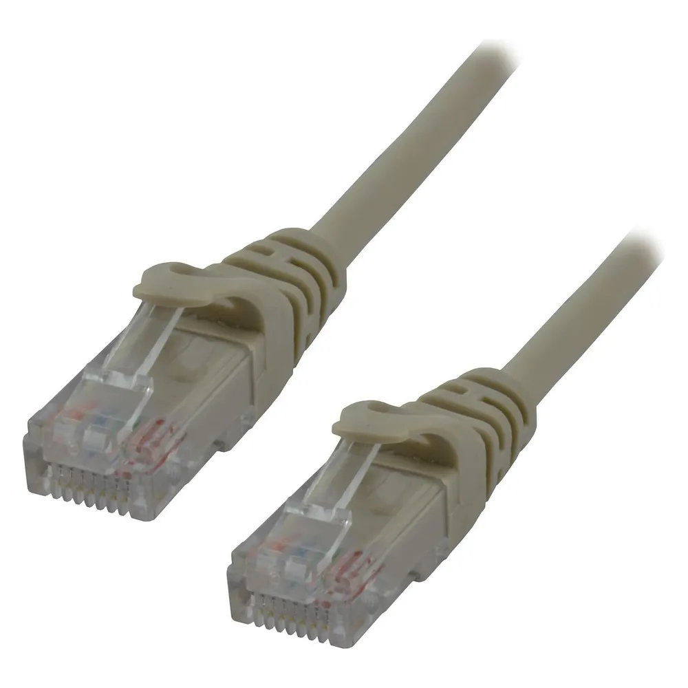 Netzwerkkabel MCL RJ45 Cat6a U/UTP 1 m Grau