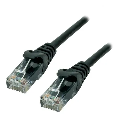 Netzwerkkabel MCL Cat6a U/UTP 5 m Schwarz
